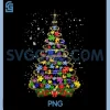 Autism Christmas Tree Lights PNG, Xmas Cute Autism Awareness PNG