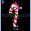 Candy Cane Crew Santa PNG, Christmas PNG