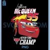 Cars Lightning McQueen PNG, Seven Time Champ PNG