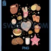 Christmas Tis The Season PNG, Mexican Concha Food Pan Dulce Party PNG