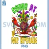 Come At Me Breaux Crawfish Beads PNG, Funny Mardi Gras Carnival PNG