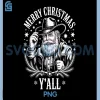 Cowboy Santa Claus PNG, Merry Christmas Y'all PNG, Western Country PNG