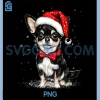 Cute Chihuahua Chiwawa dog PNG, Dog Christmas PNG, Merry X-mas Graphic PNG