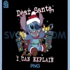 Dear Santa I Can Explain Funny PNG, Disney Lilo & Stitch Christmas PNG