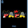 Disney Mickey Minnie Papa PNG, Father's Day Birthday Family Trip PNG