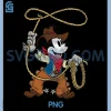 Disney Mickey Mouse Cowboy PNG, Western Vintage Look PNG