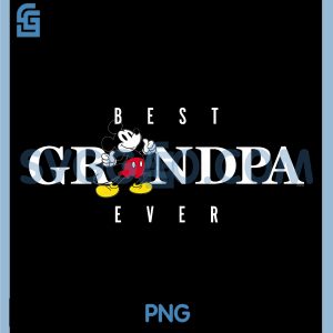 Thumbs Up Best Grandpa Ever PNG, Disney Mickey Mouse PNG