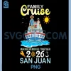 San Juan Family Cruise 2026 PNG, Making Memories Together Trip PNG