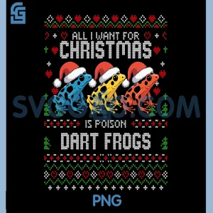 Poison Dart Frog PNG, Christmas Ugly PNG