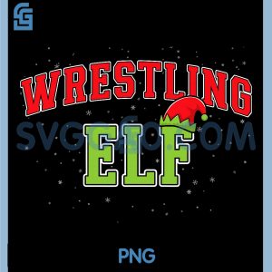 Wrestling Elf PNG, Christmas Family Matching PNG, Group Xmas Wrestler PNG