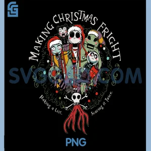 Disney Nightmare Before Christmas PNG, Making Christmas FRIGHT PNG