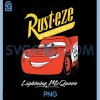 Disney Pixar Cars Lightning McQueen PNG, Vintage Rusteze PNG