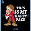 Disney Princess Snow White PNG, Grumpy Happy Face PNG