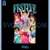 Disney Princess Christmas PNG, Festive Era Holiday Attire PNG