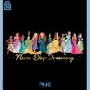 Disney Princess Never Stop Dreaming PNG, Friends Group Lineup PNG