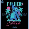 Im Her Stitch PNG, Disney Stitch Retro PNG