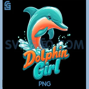 Dolphin Girl PNG, Florida Souvenir Miami Beach PNG