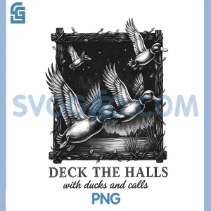 Deck The Halls with Ducks Calls PNG, Malllard Duck PNG