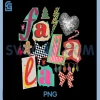FA La La PNG, Retro Christmas Lights PNG, Disco Ball Gingerbread Tree PNG