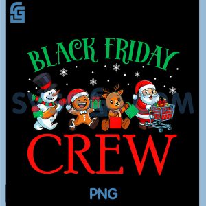 Friday Shopping Crew PNG, Christmas Black Shopping Family Group PNG