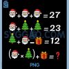 Funny 67 Meme Christmas Math PNG, Teacher Santa Six Seven Puzzle PNG