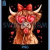 Coquette Valentine PNG, Funny Highland Cow PNG 2 Coquette Valentine PNG, Funny Highland Cow PNG