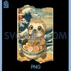Kawaii Sloth Ramen PNG, Noodle Bowl Japanese Wave PNG 1 Kawaii Sloth Ramen PNG, Noodle Bowl Japanese Wave PNG