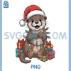 Otter Santa Hat PNG, Animals Lovers Ugly Christmas PNG 1 Otter Santa Hat PNG, Animals Lovers Ugly Christmas PNG