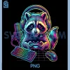 Funny Raccoon Gamer PNG, Video Game Gaming Lover PNG 1 Funny Raccoon Gamer PNG, Video Game Gaming Lover PNG