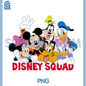 Disney Mickey And Friends PNG, Disney Squad Logo PNG