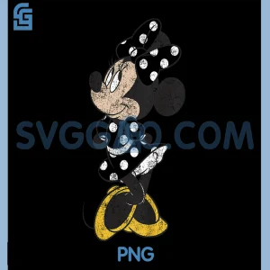 Minnie Mouse Cute Distressed PNG, Disney Mickey And Friends PNG