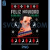 Feliz Navidad Xmas PNG, Los Temerarios Dog PNG, Ugly Christmas PNG