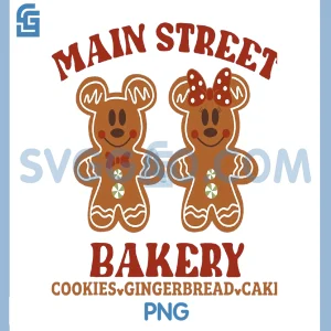 Main Street Bakery PNG, Cookies Gingerbread PNG, Cake Christmas PNG