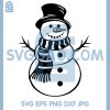 Classic Snowman With Scarf SVG, Traditional Winter Character SVG 2 Classic Snowman With Scarf SVG, Traditional Winter Character SVG