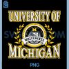 Michigan Wolverines PNG, Laurels Navy Officially Licensed PNG