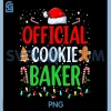 Official Cookie Baker PNG, Funny Christmas Couples Matching PNG
