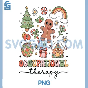 Pediatric Occupational Therapy PNG, Therapist OT OTA Christmas PNG