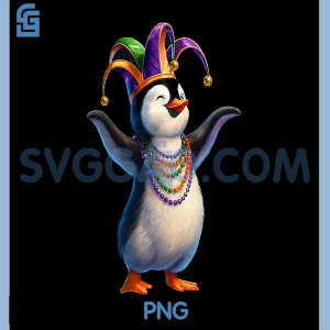 Penguin Mardi Gras PNG, Mardi Gras PNG