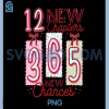 12 New Chapters 365 New Chances PNG, 2026 Happy New Year PNG