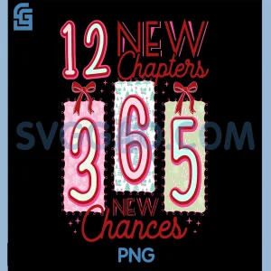 12 New Chapters 365 New Chances PNG, 2026 Happy New Year PNG
