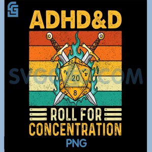 ADHD&D Roll For Concentration PNG, RPG Tabletop Games PNG