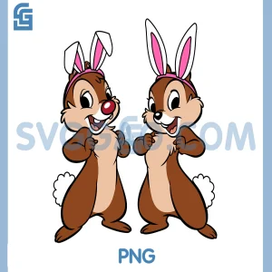 Essentials Disney Chip PNG, Dale Spring Easter Bunny Ears PNG