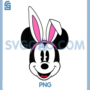 Essentials Disney Mickey Mouse PNG, Spring Easter Bunny Ears PNG