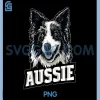 Aussie Dog Art PNG, Australian Shepherd PNG