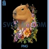 Capybara Flower Floral Cute PNG, Capybara Graphic PNG, Capybara Lover PNG 2 Capybara Flower Floral Cute PNG, Capybara Graphic PNG, Capybara Lover PNG