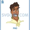Prince Naveen Big Face PNG, Disney Princess And The Frog PNG