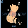 The Pooh Honey with Bees PNG, Disney Winnie PNG