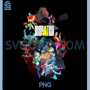 Dispatch Logo PNG, Video Game Character PNG