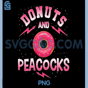 Donuts And Peacocks PNG, Doughnut Peacock PNG
