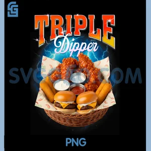 Triple A Dipper PNG, Fast Food Hamburger Chicken Nugget Foodie PNG